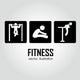 Fitness Icons Wall Decal