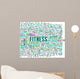 Fitness Word Art Wall Decal