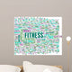 Fitness Word Art Wall Decal