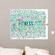 Fitness Word Art Wall Decal