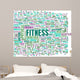 Fitness Word Art Wall Decal