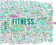 Fitness Word Art Wall Decal