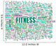 Fitness Word Art Wall Decal