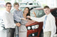 Family Buying Car Wall Decal