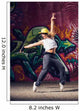 Young Woman Dancer Wall Decal
