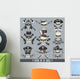 Vector Set Skulls Wall Decal