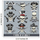 Vector Set Skulls Wall Decal