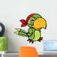 Pirate Parrot Vector Illustration Wall Decal