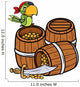 Treasure and Pirate Parrot Wall Decal