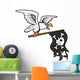 Seagull Pirate Flag Wall Decal