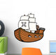 Pirate Ship Vector Wall Decal