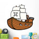 Pirate Ship Vector Wall Decal