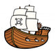 Pirate Ship Vector Wall Decal