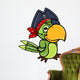 Pirate Parrot Wall Decal