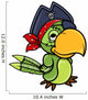 Pirate Parrot Wall Decal