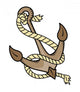 Ship Anchor with Rope Wall Decal