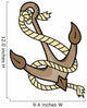 Ship Anchor with Rope Wall Decal