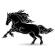 Black Horse Wall Decal