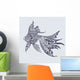 Gold Fish Wall Decal