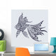 Gold Fish Wall Decal