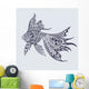 Gold Fish Wall Decal