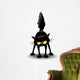 Funny Fierce Black Cat Wall Decal
