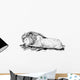 Lion Is Sleeping Rock Wall Decal