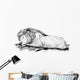 Lion Is Sleeping Rock Wall Decal