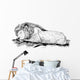 Lion Is Sleeping Rock Wall Decal