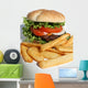Hamburger and French Fries Wall Decal