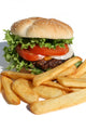 Hamburger and French Fries Wall Decal