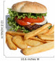 Hamburger and French Fries Wall Decal