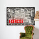 Exercise Concept Wall Decal