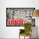Exercise Concept Wall Decal