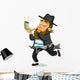 Orthodox Jewish Man Shofar Wall Decal
