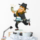 Orthodox Jewish Man Shofar Wall Decal