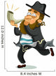 Orthodox Jewish Man Shofar Wall Decal