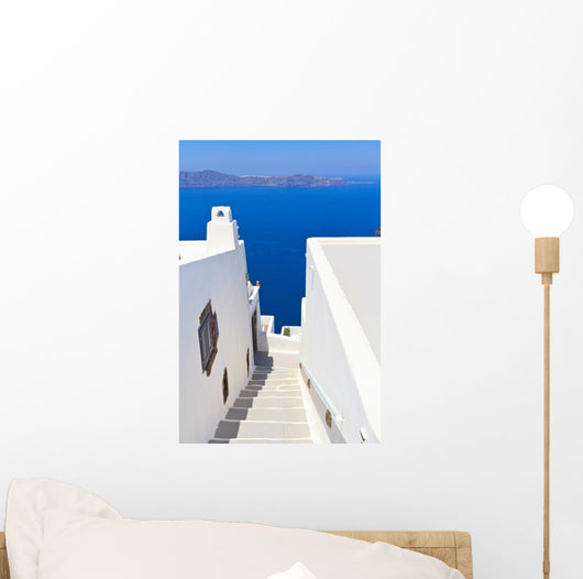 Stairs Santorini Greece Wall Decal