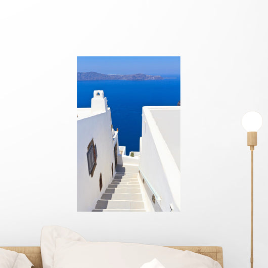 Stairs Santorini Greece Wall Decal