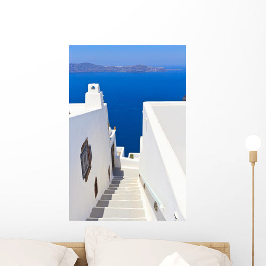Stairs Santorini Greece Wall Decal