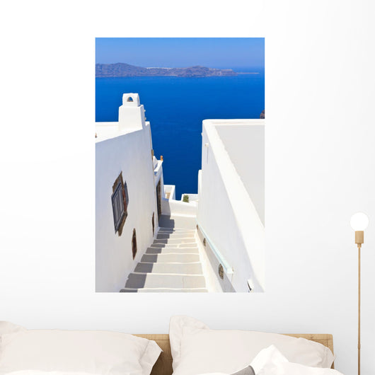 Stairs Santorini Greece Wall Decal