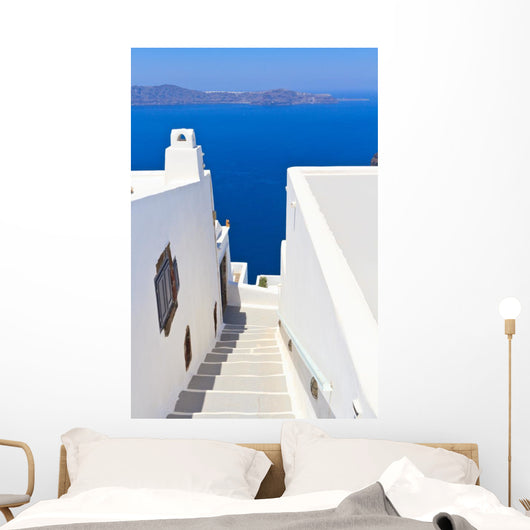Stairs Santorini Greece Wall Decal
