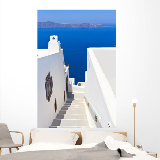 Stairs Santorini Greece Wall Decal