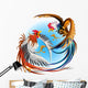 Cockfight Fighting Cocks Wall Decal