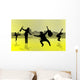 Dance Silhouettes and City Wall Decal