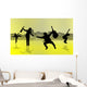 Dance Silhouettes and City Wall Decal