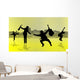 Dance Silhouettes and City Wall Decal