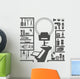 Hair Styling Salon Silhouettes Wall Decal