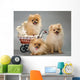 Three Puppies with Sidecar Wall Decal