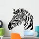 Portrait Zebra White Wall Decal